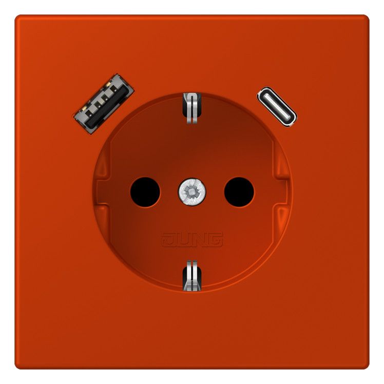 Jung LC1520-15CA244 SCHUKO-Steckd.m.USB Typ AC LC4320A