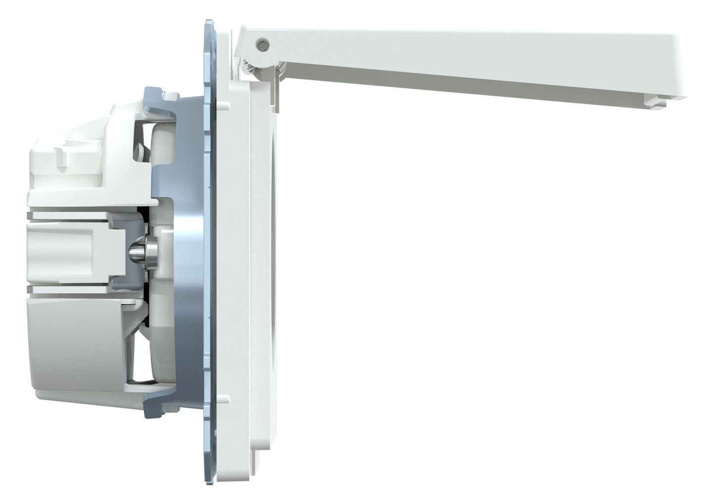Mert MEG 2314-6035 SCHUKO-Steckdose m.Klappdeckel IP44 BRS StK Lotosweiß