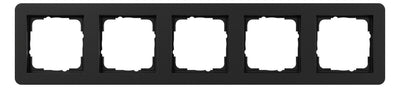 GIRA 0215153 Abdeckrahmen 5f Gira E1 Schwarz m