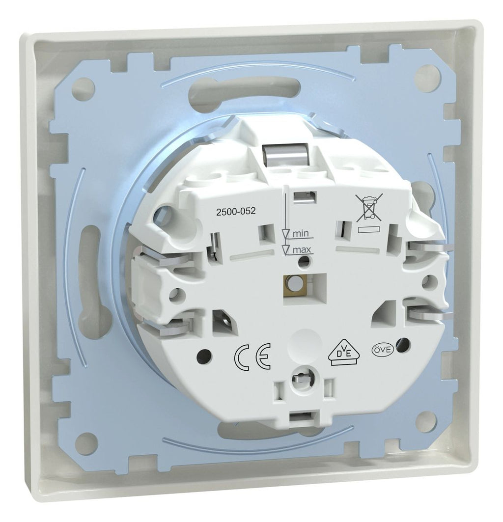 Mert MEG 2401-1519 SCHUKO-Steckdose SK volle Platte polarweiß M-SMART