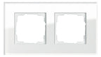 GIRA 021212 Abdeckrahmen 2fach Esprit Glas Weiß