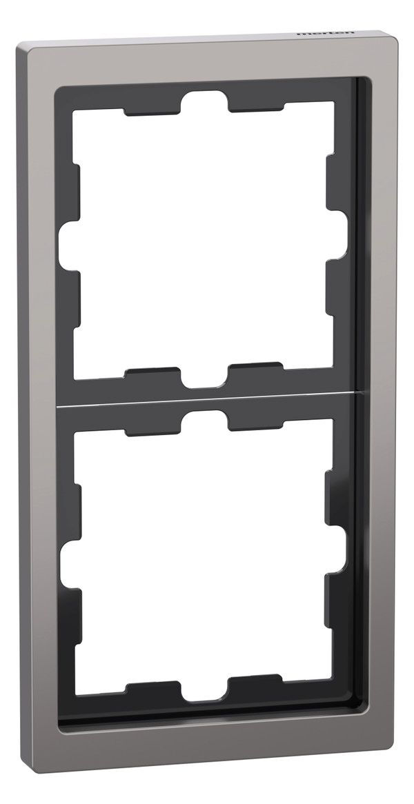 Mert MEG 4020-6550 D-Life Metall Rahmen 2fach Nickelmetallic