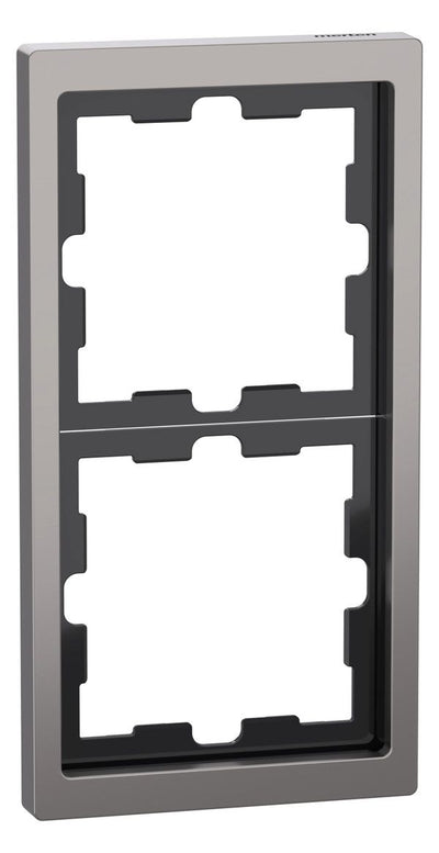 Mert MEG 4020-6550 D-Life Metall Rahmen 2fach Nickelmetallic