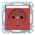 Mert MEG 2303-0306 SCHUKO-Steckdose BRS Sonder Ko.+Schriftf. StK rubinrot Sys.M