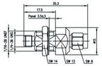 TEGA 100024836 SMA-Überspannungsableiter 50Ohm (f-m) Au