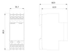Siemens 5TT3404 Spannungsrelais AC230/ 400V 2W 0,7/0,9 asym. m.Klarsichtkappe