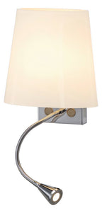 SLV 149452 COUPA FLEXLED Wandleuchte chrom Glas satin 1xG9 max.40W 3W LED
