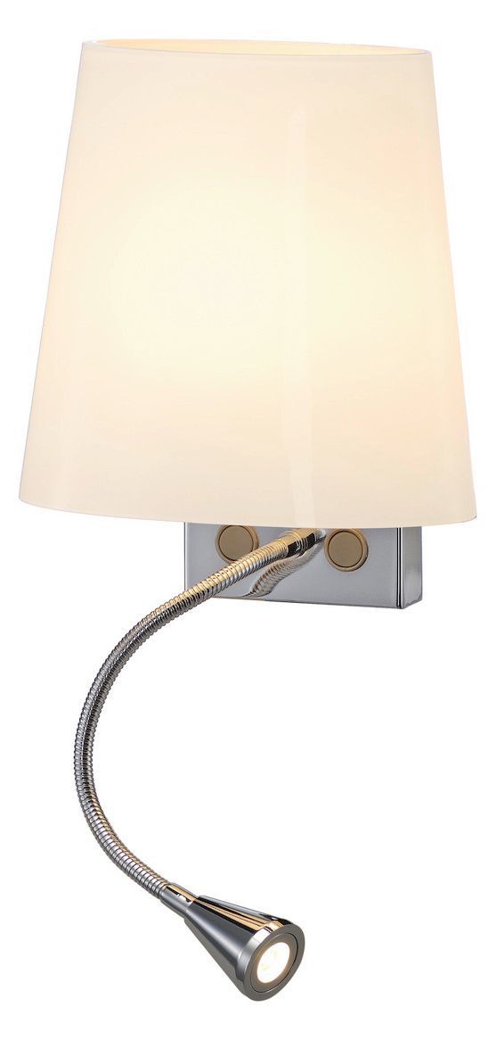 SLV 149452 COUPA FLEXLED Wandleuchte chrom Glas satin 1xG9 max.40W 3W LED
