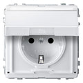Mert MEG 2312-7219 SCHUKO-Steckdose BRS Klappd.+Schriftf. StK polarweiß AQUA
