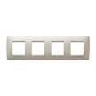 GEWISS GW16128TI Abdeckrahmen ONE International 2+2+2+2M horiz. Elfenbein