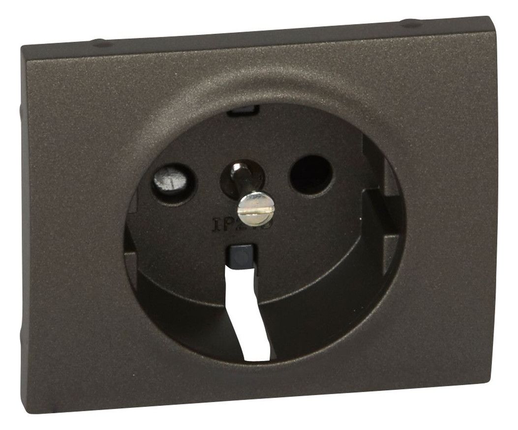 Legrand 771221 Abdeckung Schuko Steckdose Ber.schutz Galea dark bronze