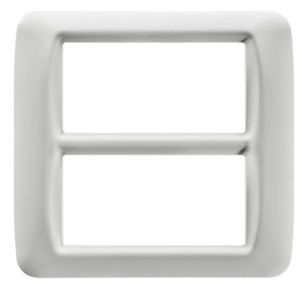 GEWISS GW22507 Abdeckrahmen System Top 8M Wolkenweiss