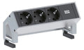 Bachmann 902.4048 DESK2 3xSchuko Strom 0,2m GST18 Inox lackiert