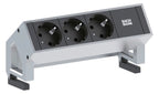 Bachmann 902.4048 DESK2 3xSchuko Strom 0,2m GST18 Inox lackiert