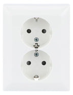 BJ 202 EUJB-914 SCHUKO® Doppelsteckdose volle Abdeckung EBS