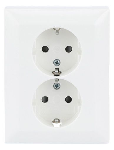 BJ 202 EUJB-914 SCHUKO® Doppelsteckdose volle Abdeckung EBS