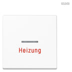 Jung A590HWW Wippe Heizung Notschalter m.Lichtleiter Serie A alpinweiß