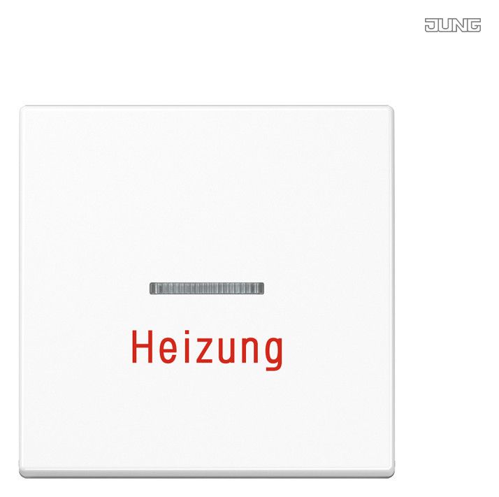 Jung A590HWW Wippe Heizung Notschalter m.Lichtleiter Serie A alpinweiß