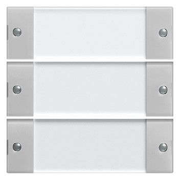 GIRA 2133015 Wippenset 3fach BSF System 55 Klar/Grau matt (lackiert)