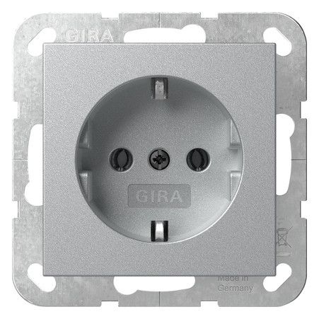 GIRA 418026 SCHUKO-Steckdose SRK System 55 Farbe Alu