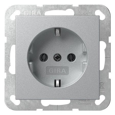 GIRA 418026 SCHUKO-Steckdose SRK System 55 Farbe Alu