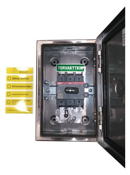 ABB OTR63A3M Sicherheitsschalter 3p 30 kW 400V m.rt-gelbem 1SCA022613R3160
