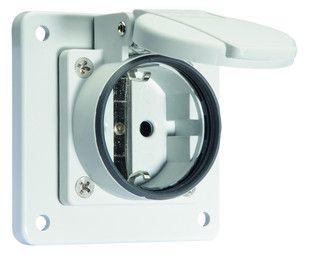 Bals 71115 Schuko-Anbausteckdose gerade QC 16A 3p IP54 grau ortsveränderlich
