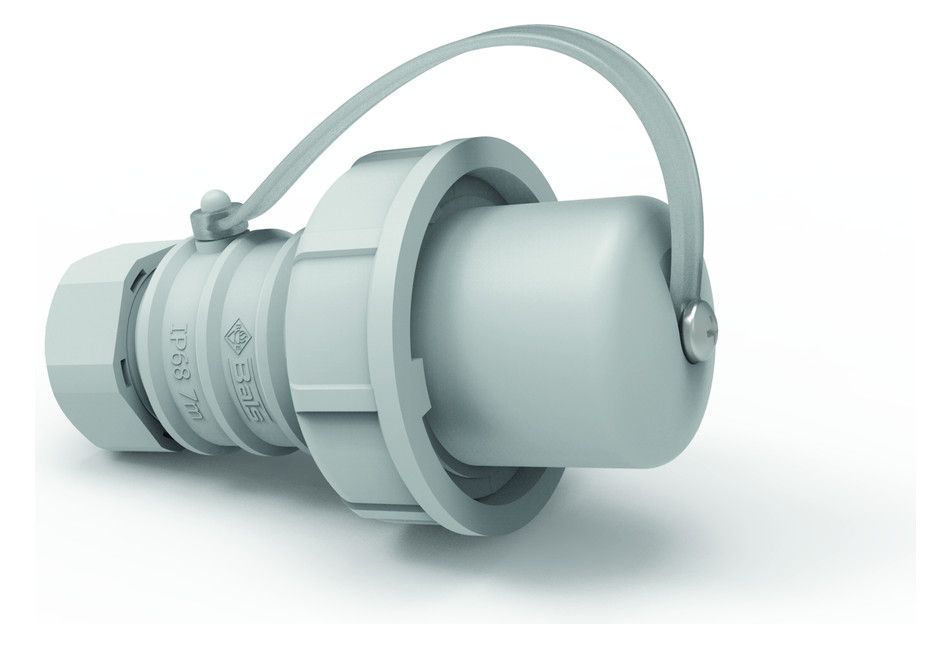 Bals 737 Schuko-Stecker 16A 3p IP67 grau 250V IP68