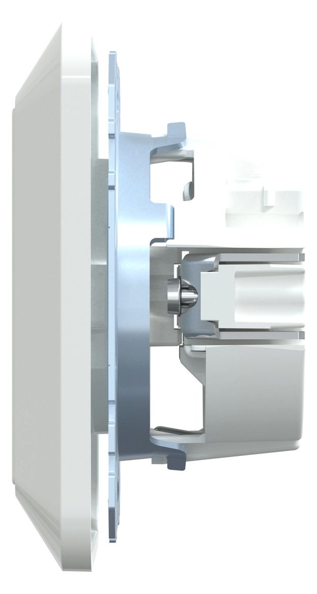 Mert MEG 2301-1025 SCHUKO-Steckdose StK volle Platte aktivweiß glänzend 1-M