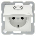 Berker 47861949 Steckdose SCHUKO+Klappd. abtastb. S.1/B.x polarweiß matt