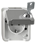Mert MEG 2417-8029 SCHUKO-Steckdose lichtgrau m.BRS abschl. gleich AQUASTAR