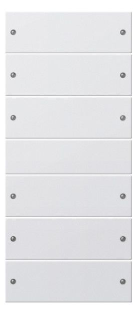 GIRA 218603 Wippenset 6fach (3+3) System 55 Reinweiß glänzend (lackiert)