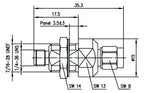 TEGA 100024836 SMA-Überspannungsableiter 50Ohm (f-m) Au