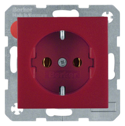 Berker 41431912 Steckdose SCHUKO S.1/B.3/B.7 rot matt