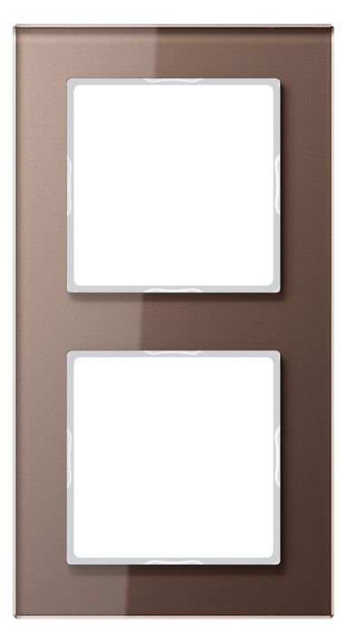 Jung AC582GLMO Glasrahmen 2fach Serie A creation mokka