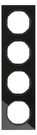 Berker 10142216 Rahmen 4fach R.3 Glas schwarz