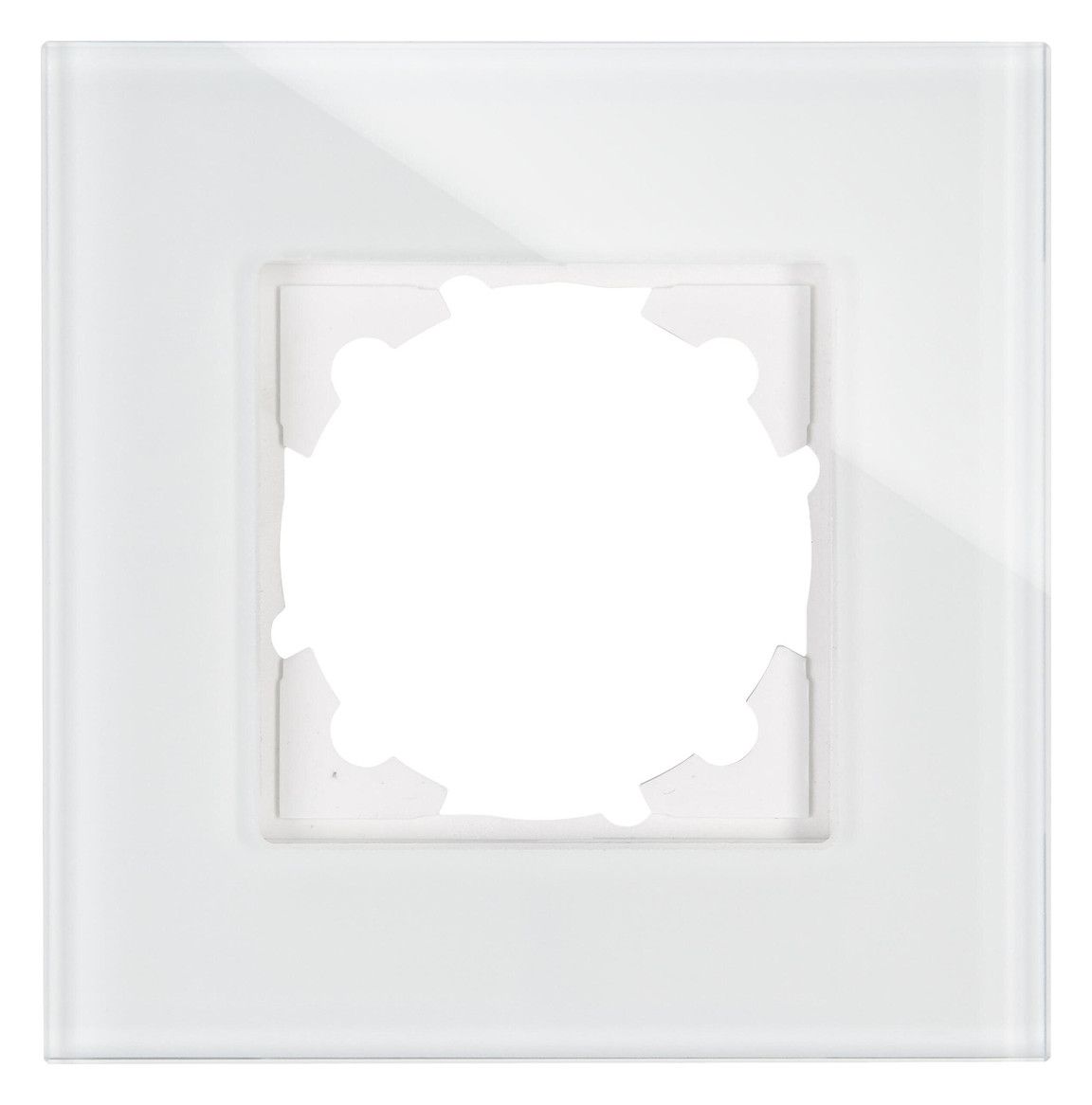 Kopp 405302008 HK07 Glas Abdeckrahmen 1f weiß