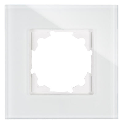 Kopp 405302008 HK07 Glas Abdeckrahmen 1f weiß