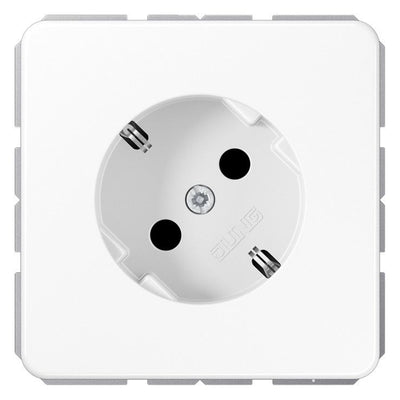 Jung CD520-45WW SCHUKO Steckdose 45° alpinweiß
