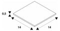 SLV 151960 Einbaurahmen f.DOWNUNDER PUR eckig 80x80mm