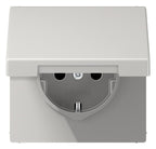 Jung LS1520NKLLG SCHUKO Steckd.m.Klappd. o.Kralle
