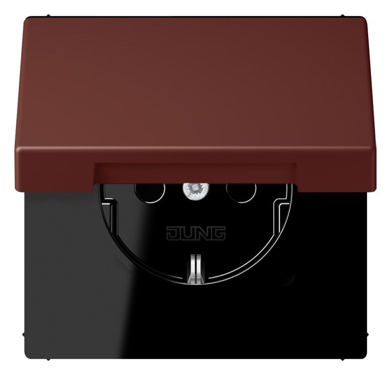 Jung LC1520NBFKL235 SCHUKO Steckd.m.Klappdeckel LC32120