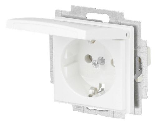 BJ 20 EUKR-914 SCHUKO Steckdose Klappd. o.Spr. alpinweiß balance SI