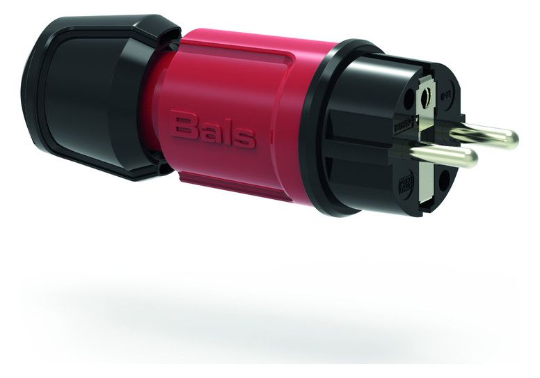 Bals 7373 Schuko-Stecker 16A 3p IP44 rot belg./franz.