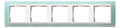 GIRA 0215395 Abdeckrahmen 5fach Zwischen rahmen RW gl. Event Opak Mint