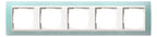 GIRA 0215395 Abdeckrahmen 5fach Zwischen rahmen RW gl. Event Opak Mint