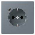 Jung LC1520-18C251 SCHUKO-Steckd.m.USB Typ C LC4320H