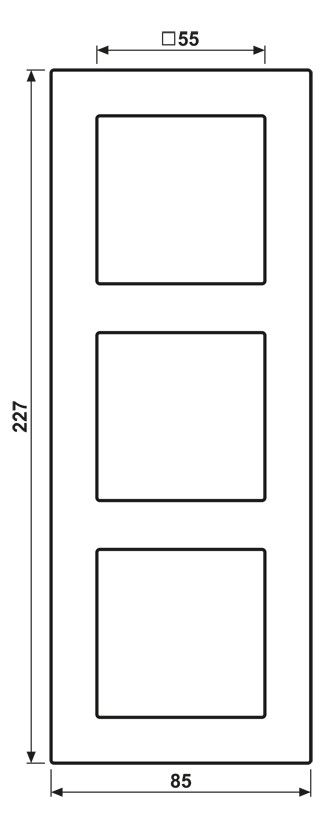 Jung A5583BFWWM Rahmen 3f A 550