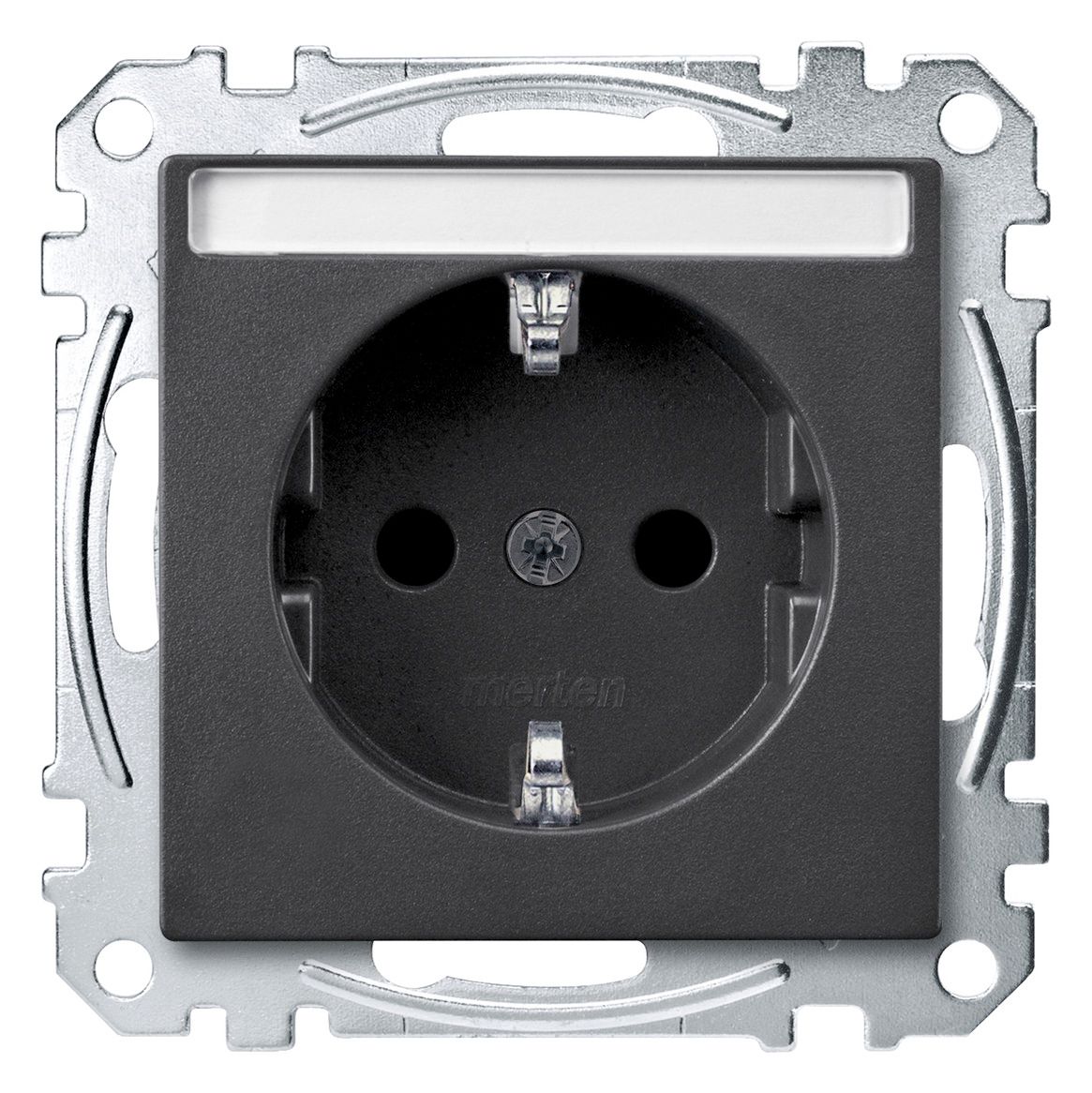 Mert MEG 2302-0414 SCHUKO-Steckdose BRS m.Schriftfeld StK anthrazit System M
