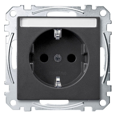 Mert MEG 2302-0414 SCHUKO-Steckdose BRS m.Schriftfeld StK anthrazit System M